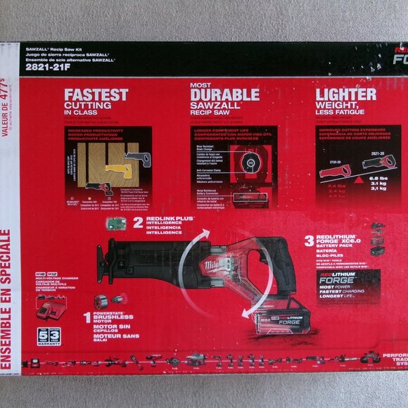 Milwaukee M18 Sawzall Reciprocating Saw Kit - New in Box - Picture 2 of 9